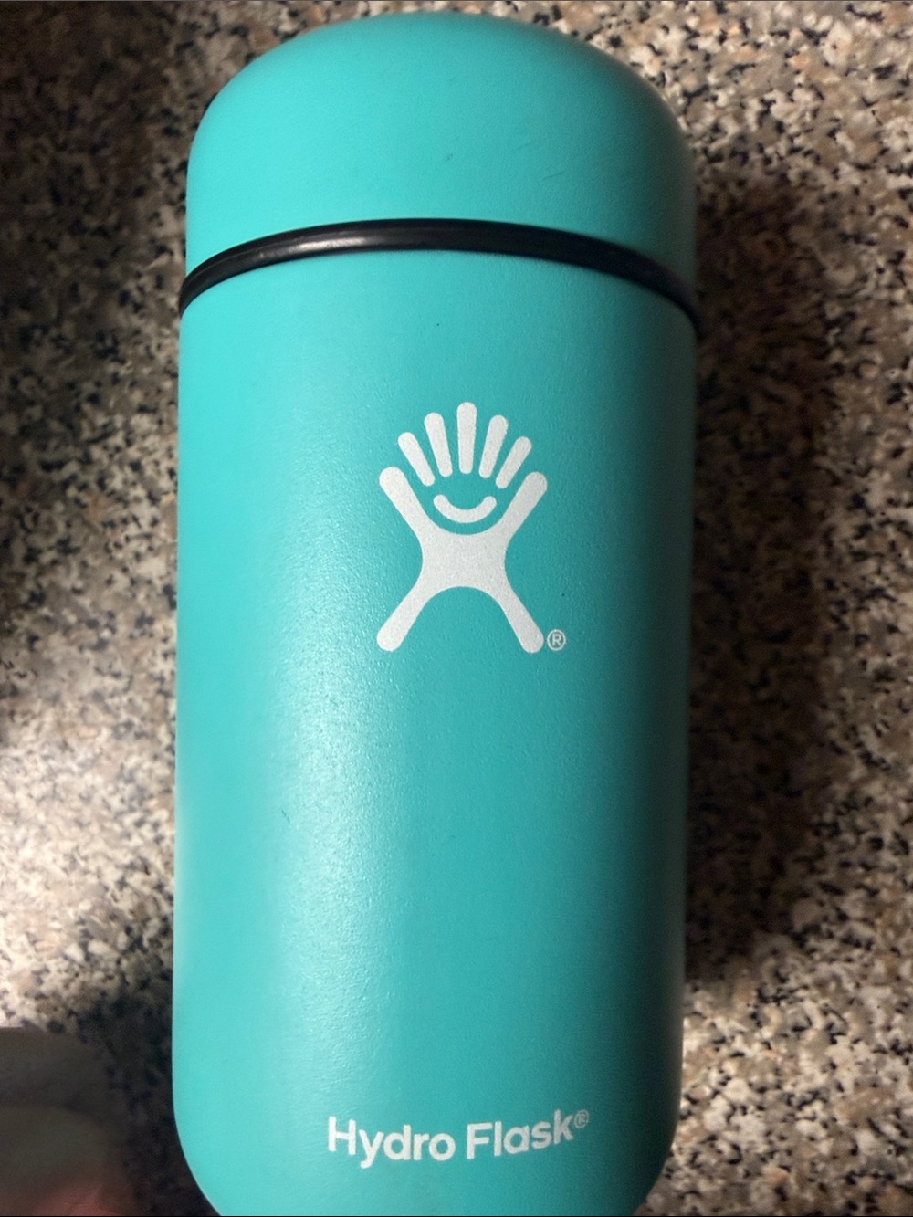 Hydro Flask Teal Travel Jar good storage thermos  with White Logo
